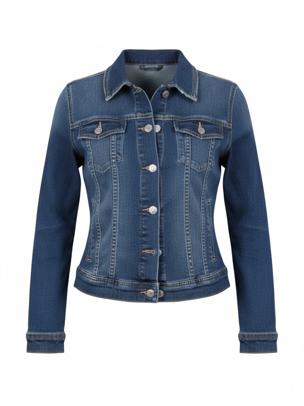 Old Navy Women Classic Blue Button Front Stretch Jean Jacket Size M